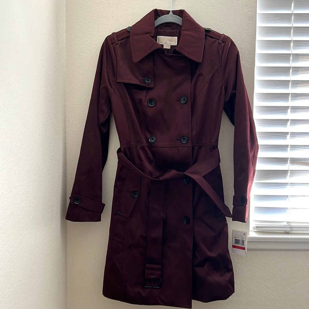 Michaels Kors Wine Raincoat